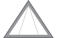 Схема треугольного окна с фрамужной треугольной створкой
